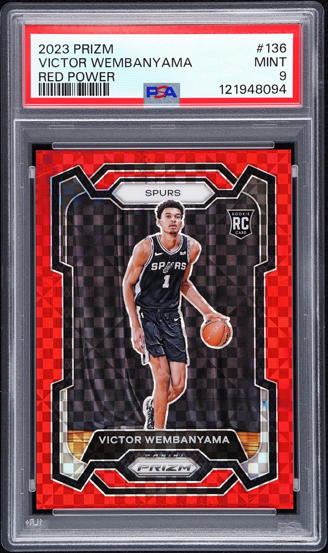 2023 Panini PANINI PRIZM RED POWER #136 Victor Wembanyama front