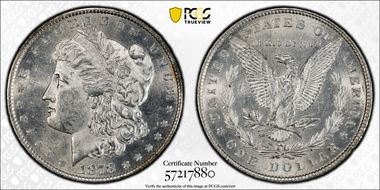 1878 8TF $1 MS62