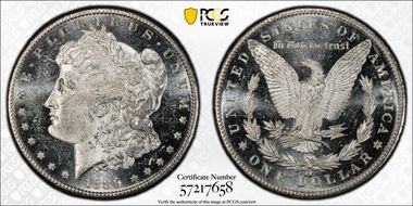 1889-CC $1 MS62DMPL