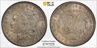 1887 $1 MS64