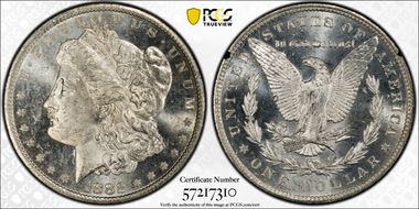 1882-CC $1 GSA Hoard MS63PL