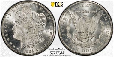 1884-CC $1 GSA Hoard MS64+ 