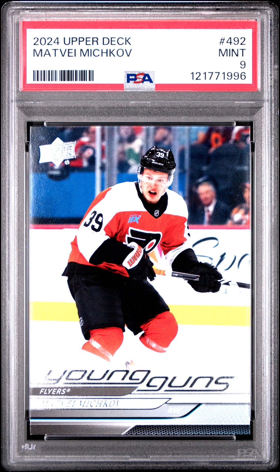 2024 Upper Deck Matvei Michkov #492 Mint 9 front