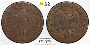 1788 Cent Massachusetts VG10BN