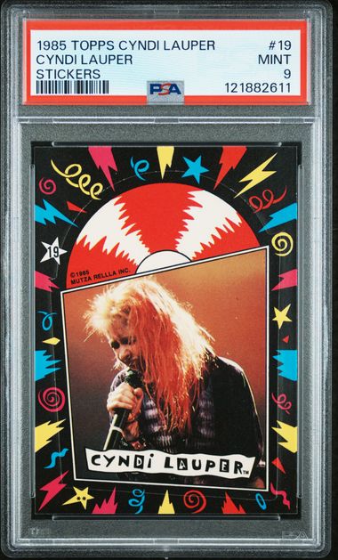 1985 Topps #19 Cyndi Lauper Non-Sport front