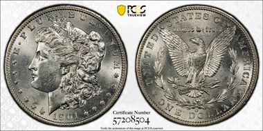 1901-O $1 MS62