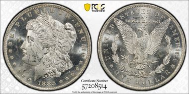 1885-O $1 MS62