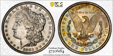 1883-O $1 MS62