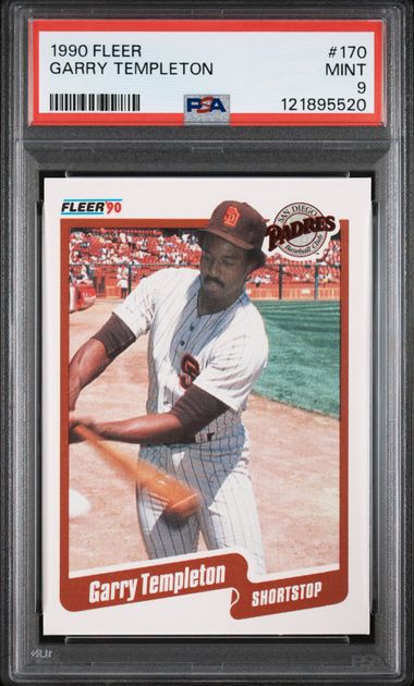 1990 Fleer #170 Garry Templeton front