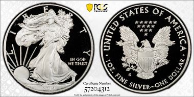 2019-S $1 Silver Eagle PR69DCAM