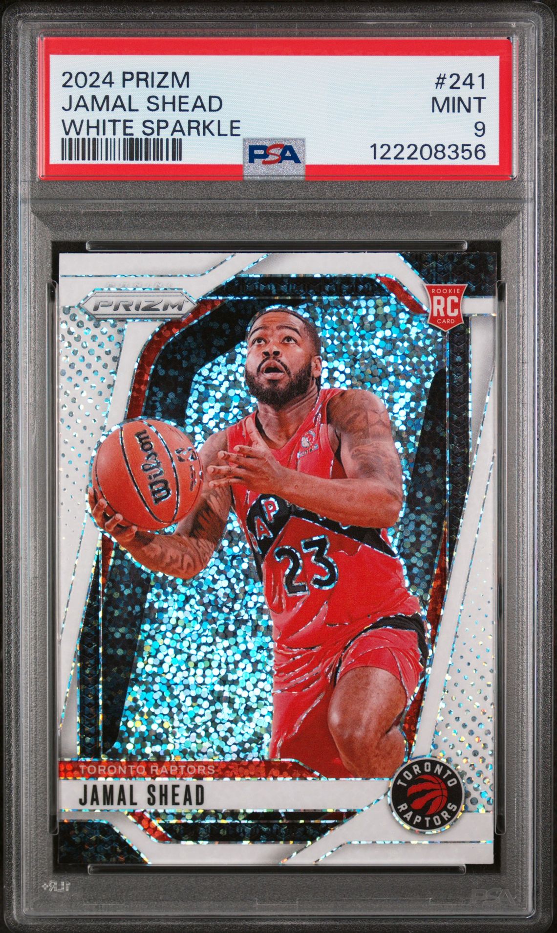 2024 Panini PANINI PRIZM BLACK WHITE PRIZM #241 Jamal Shead front