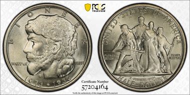 1936 50C Elgin MS66+