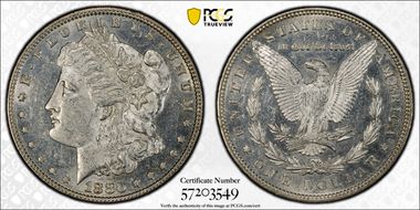 1880 $1 AU58
