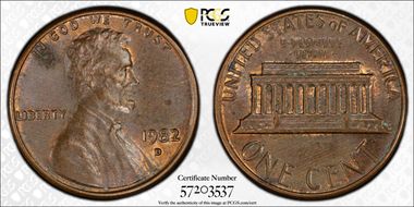 1982-D 1C Bronze MS61BN