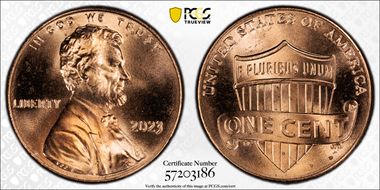 2023 1C Shield, Extra "V" MS65RD