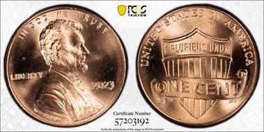 2023 1C Shield, Extra "V" MS66RD