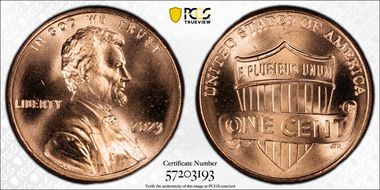 2023 1C Shield, Extra "V" MS67RD
