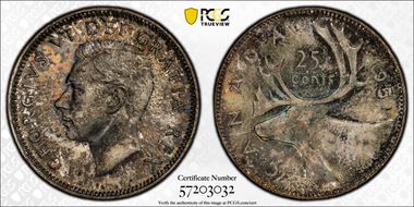 1951 25C High Relief MS63