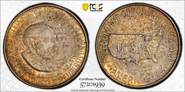 1952 50C Washington-Carver MS66