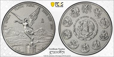 2018-Mo Onza Libertad Ag - Antiqued SP70