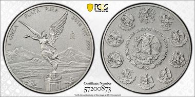 2018-Mo Onza Libertad Ag - Antiqued SP70