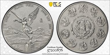2018-Mo Onza Libertad Ag - Antiqued SP70