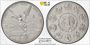 2018-Mo Onza Libertad Ag - Antiqued SP70