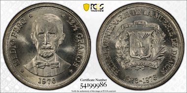 1976 1/2 P Duarte Centennial MS67