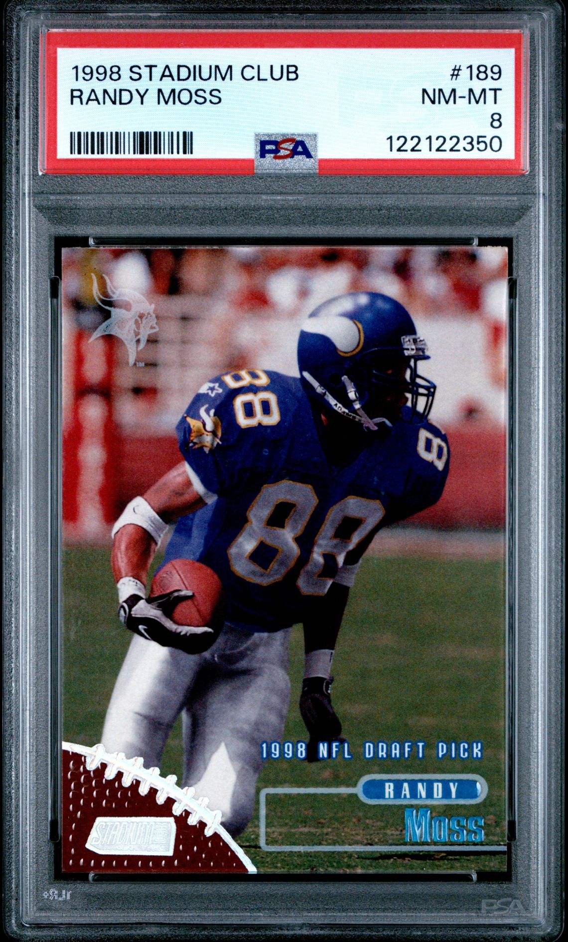 1998 Stadium Club Randy Moss #189 Nm-Mt 8 front