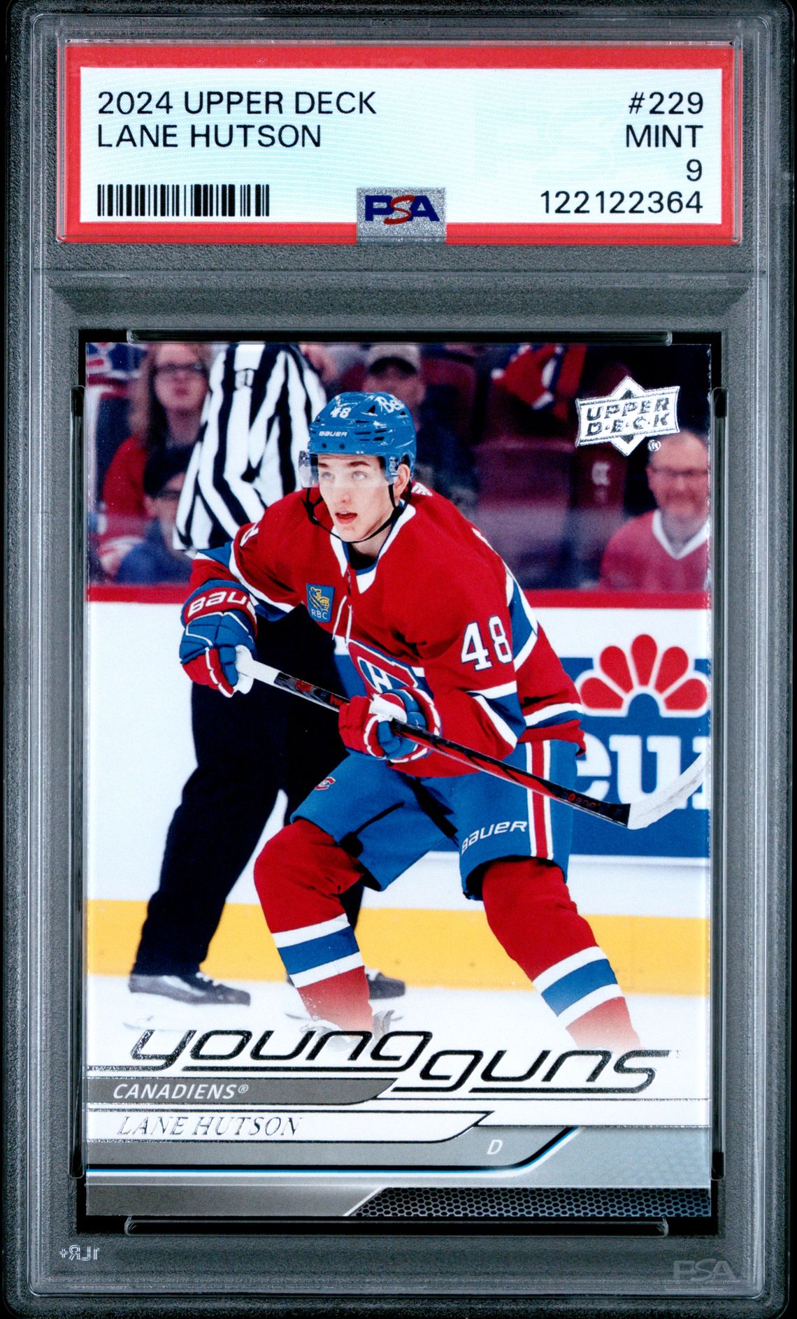 2024 Upper Deck Lane Hutson #229 Mint 9 front