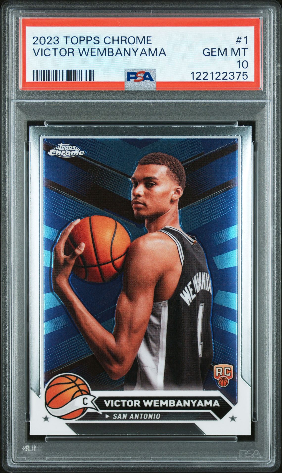 2023 Topps Chrome Victor Wembanyama #1 Gem Mt 10 front
