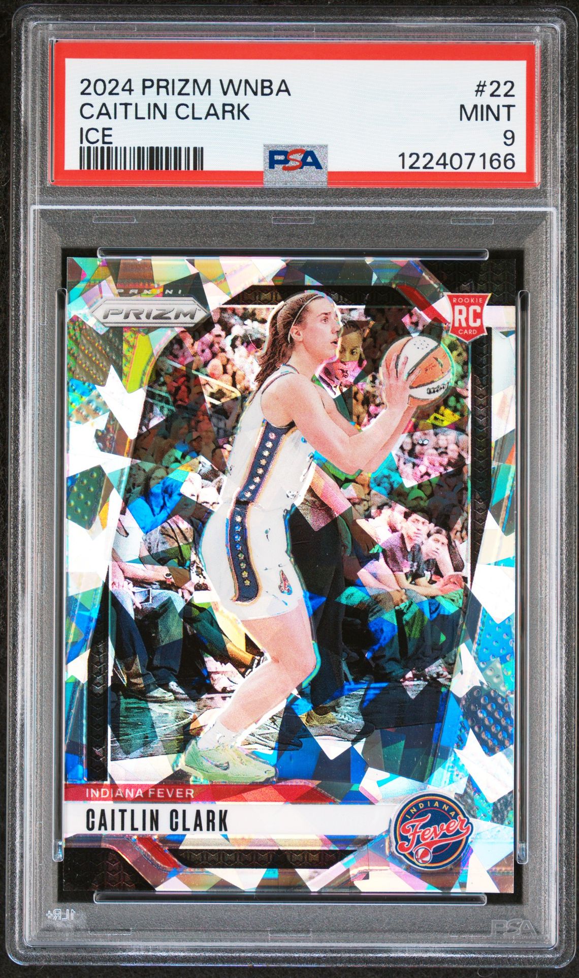 2024 Panini Prizm Wnba Caitlin Clark #22 (Ice) Mint 9 front