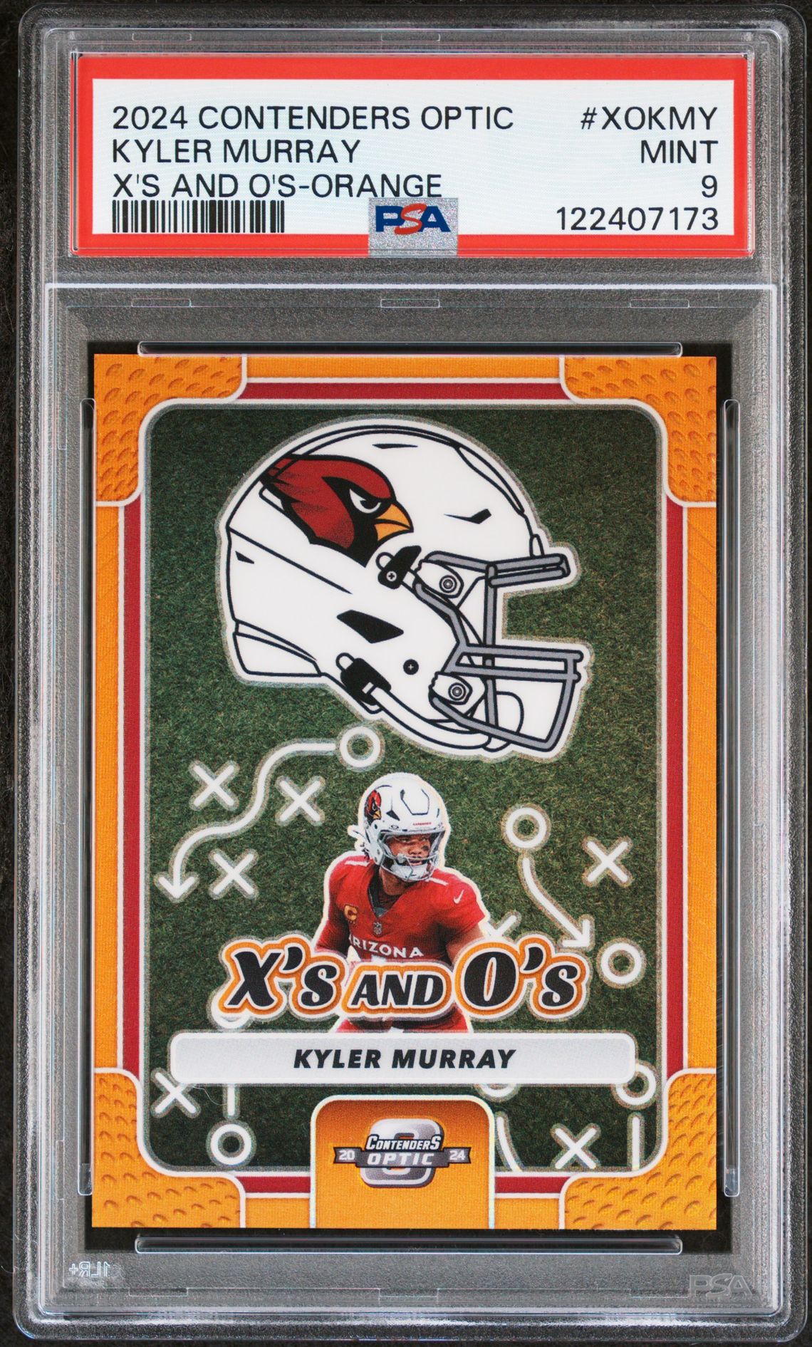 2024 Panini Contenders Optic X's And O's Kyler Murray #Xokmy (X's And O's-Orange) Mint 9 front