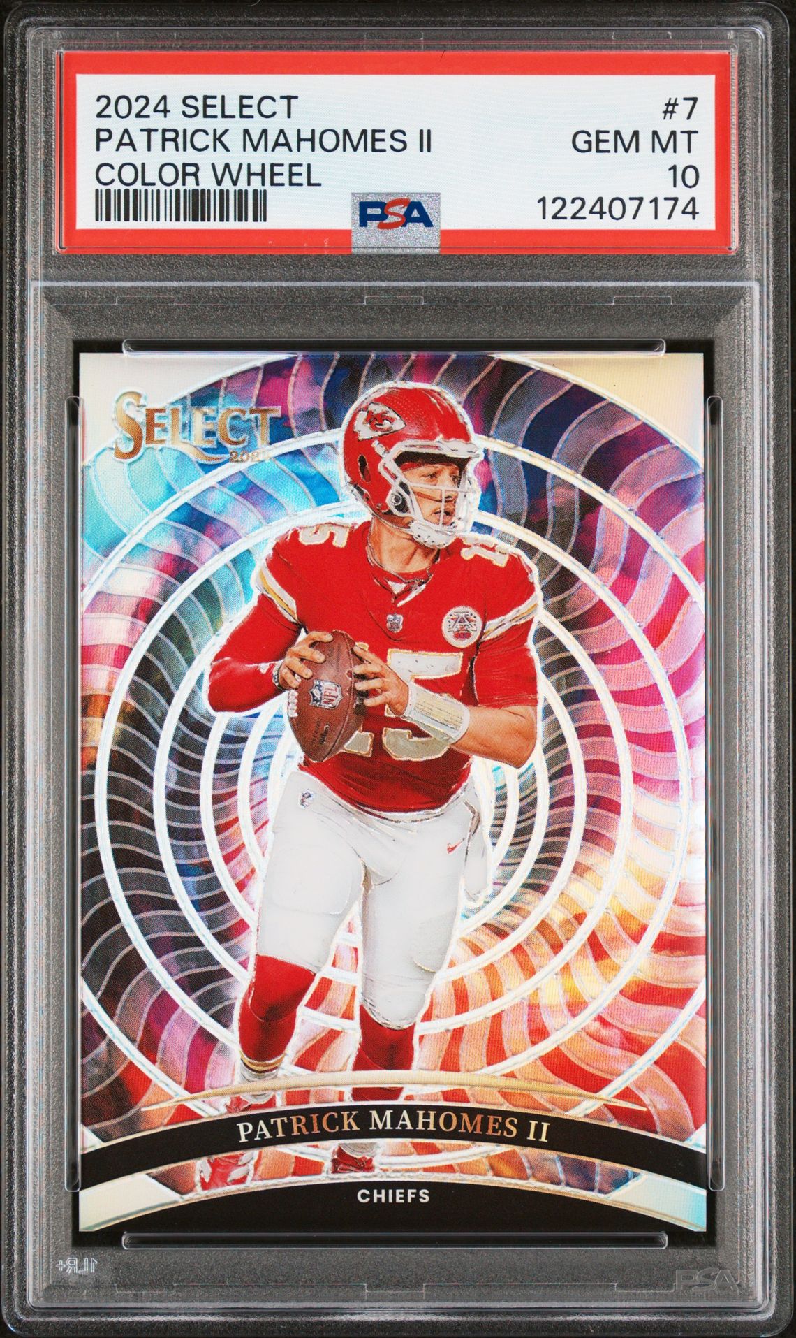 2024 Panini Select Color Wheel Patrick Mahomes Ii #7 Gem Mt 10 front