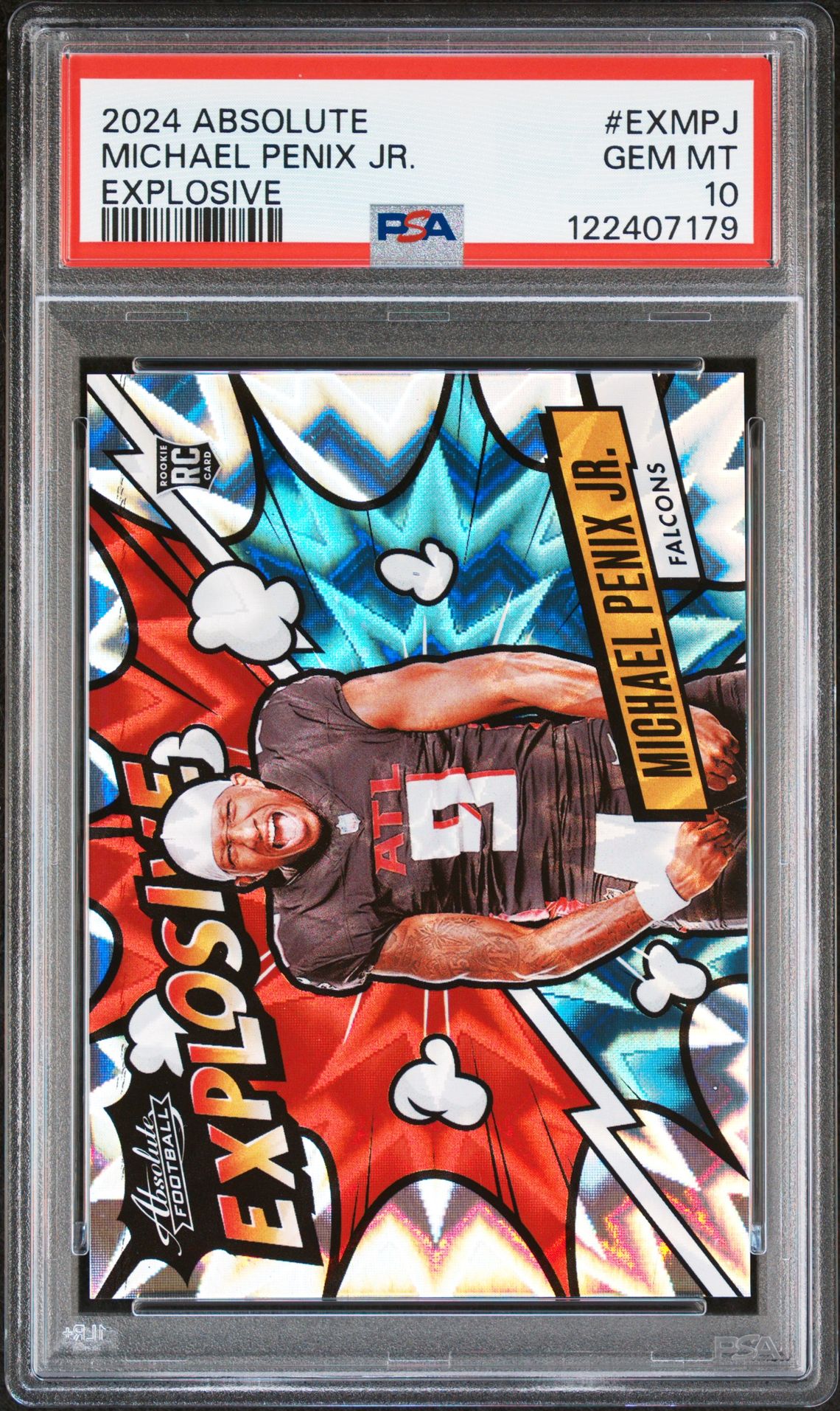 2024 Panini Absolute Explosive Michael Penix Jr. #Exmpj Gem Mt 10 front
