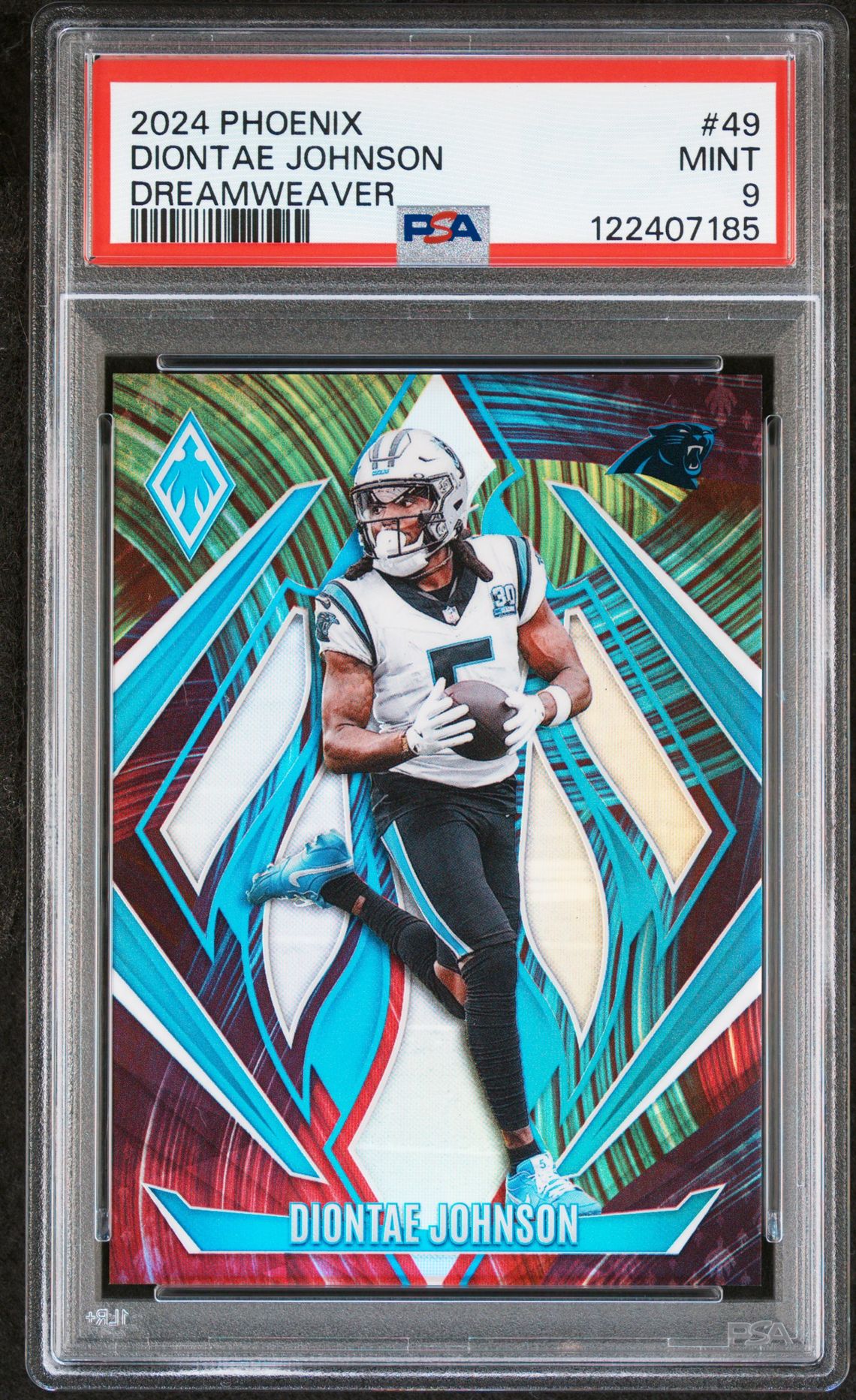 2024 Panini Phoenix Diontae Johnson #49 (Dreamweaver) Mint 9 front