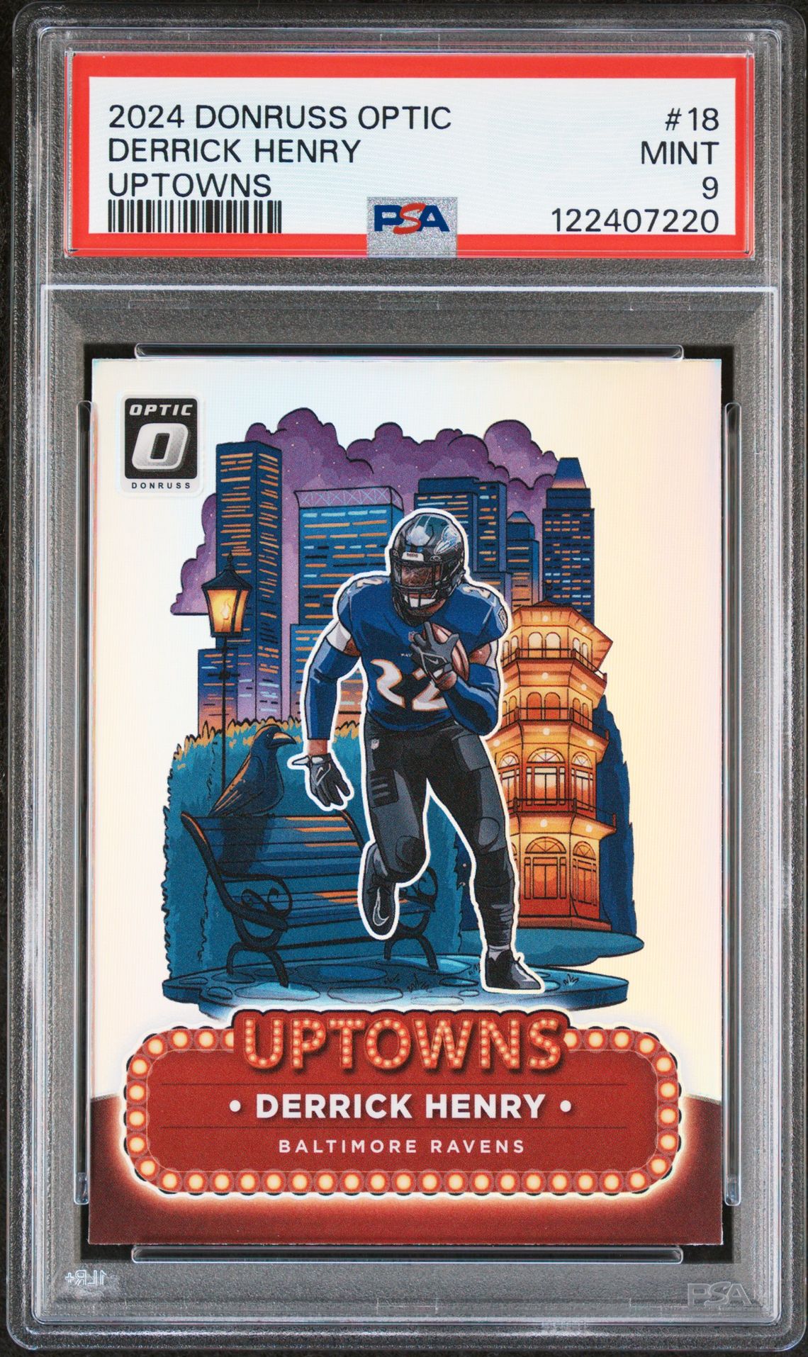 2024 Panini Donruss Optic Uptowns Derrick Henry #18 Mint 9 front