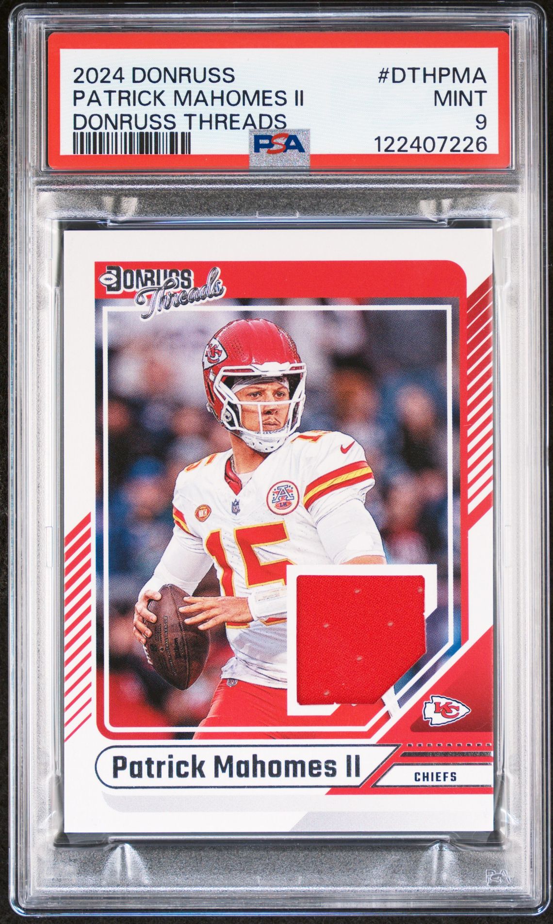 2024 Panini Donruss Donruss Threads Patrick Mahomes Ii #Dthpma (Donruss Threads) Mint 9 front