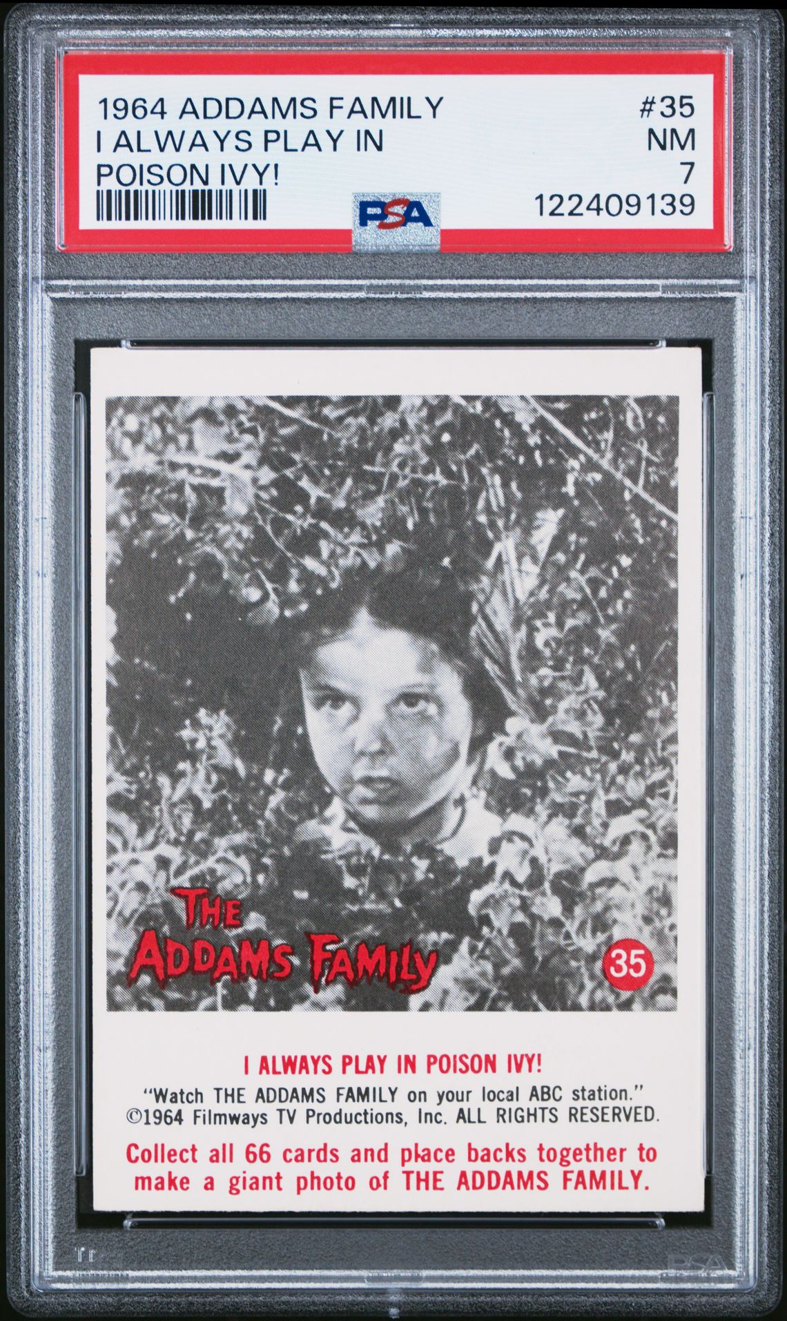 1964 Addams Family I Always Play In #35 (Poison Ivy!) Nm 7 front