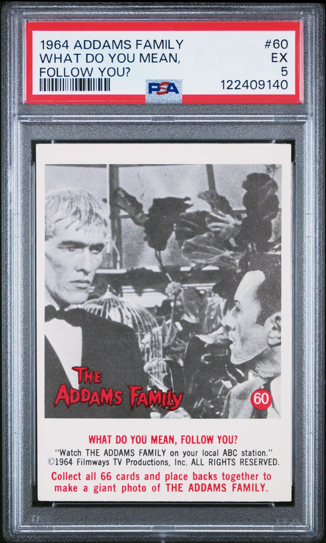 1964 Addams Family What Do You Mean, #60 (Follow You?) Ex 5 front