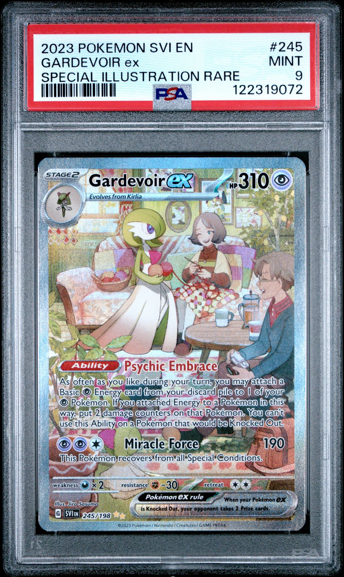 2023 Pokemon Svi En-Scarlet & Violet Gardevoir Ex #245 (Special Illustration Rare) Mint 9 front