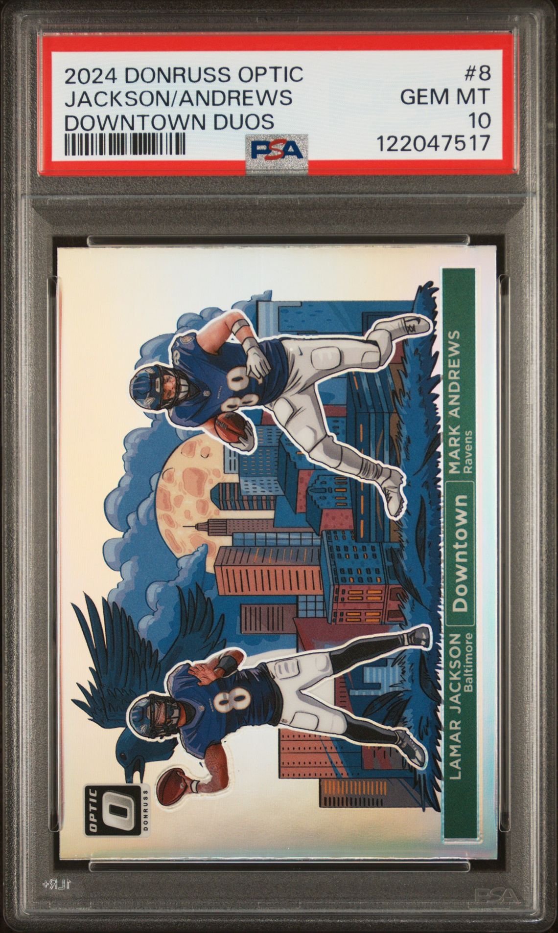 2024 Panini Donruss Optic Downtown Duos Jackson/Andrews #8 Gem Mt 10 front