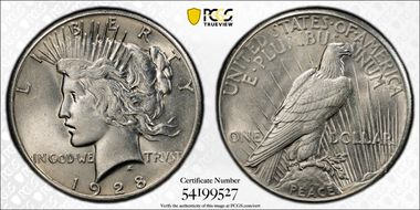 1928 $1 AU58