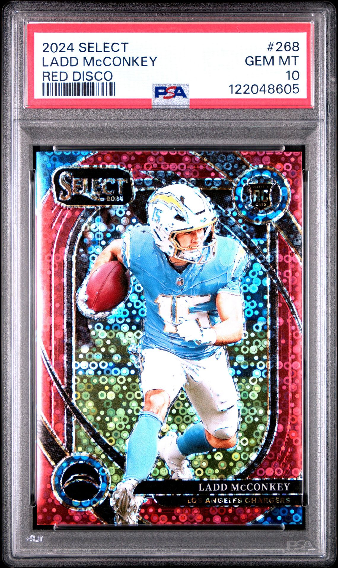 2024 Panini PANINI SELECT RED DISCO #268 Ladd Mcconkey front