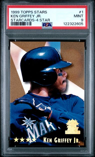 1999 Topps TOPPS STARS STARCARDS-4 STAR #1 Ken Griffey Jr. front