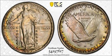 1927-D 25C MS67