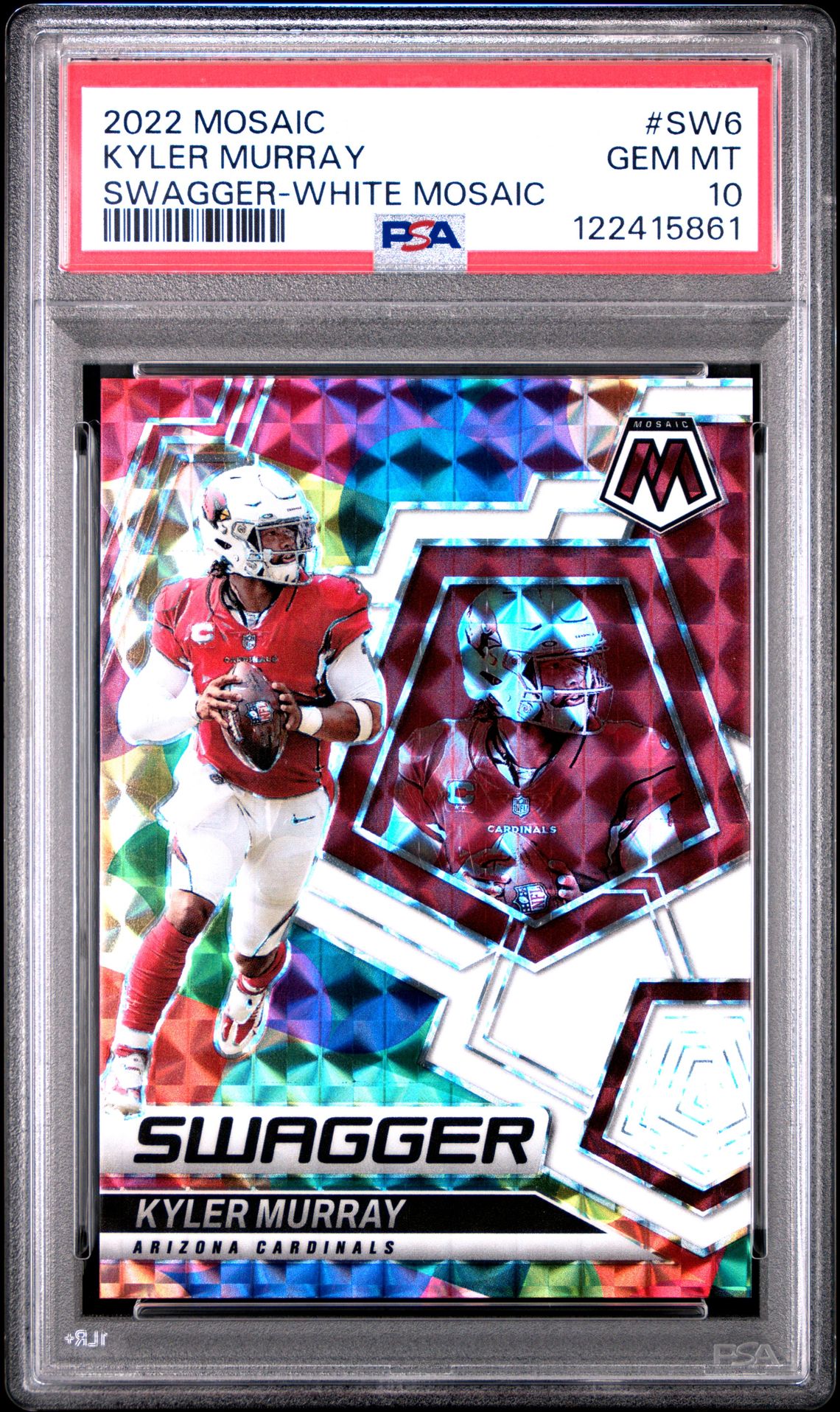 2022 Panini PANINI MOSAIC SWAGGER WHITE MOSAIC #SW6 Kyler Murray front
