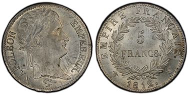 1812-W 5 Fr Gad-584 F-307 MS63