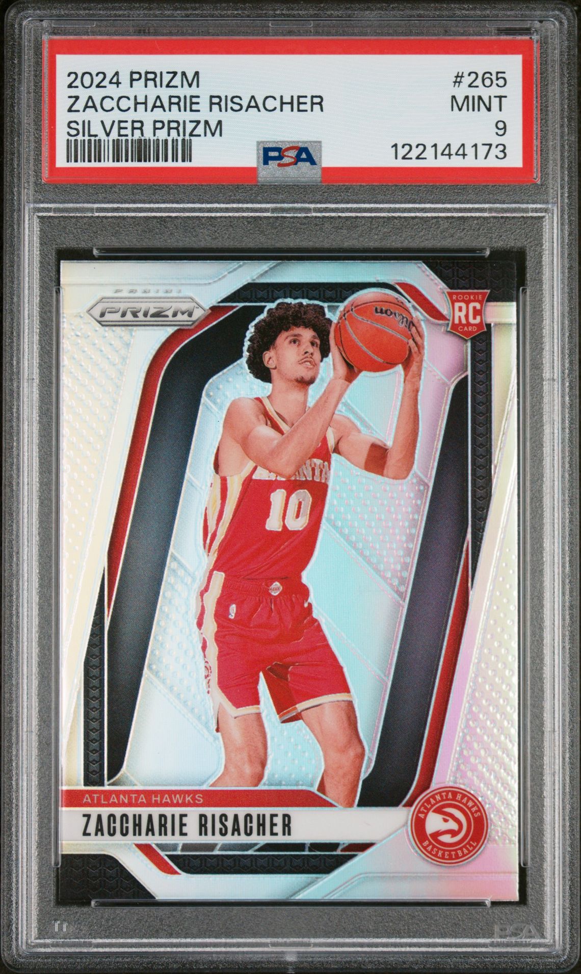 2024 Panini PANINI PRIZM Silver #265 Zaccharie Risacher front