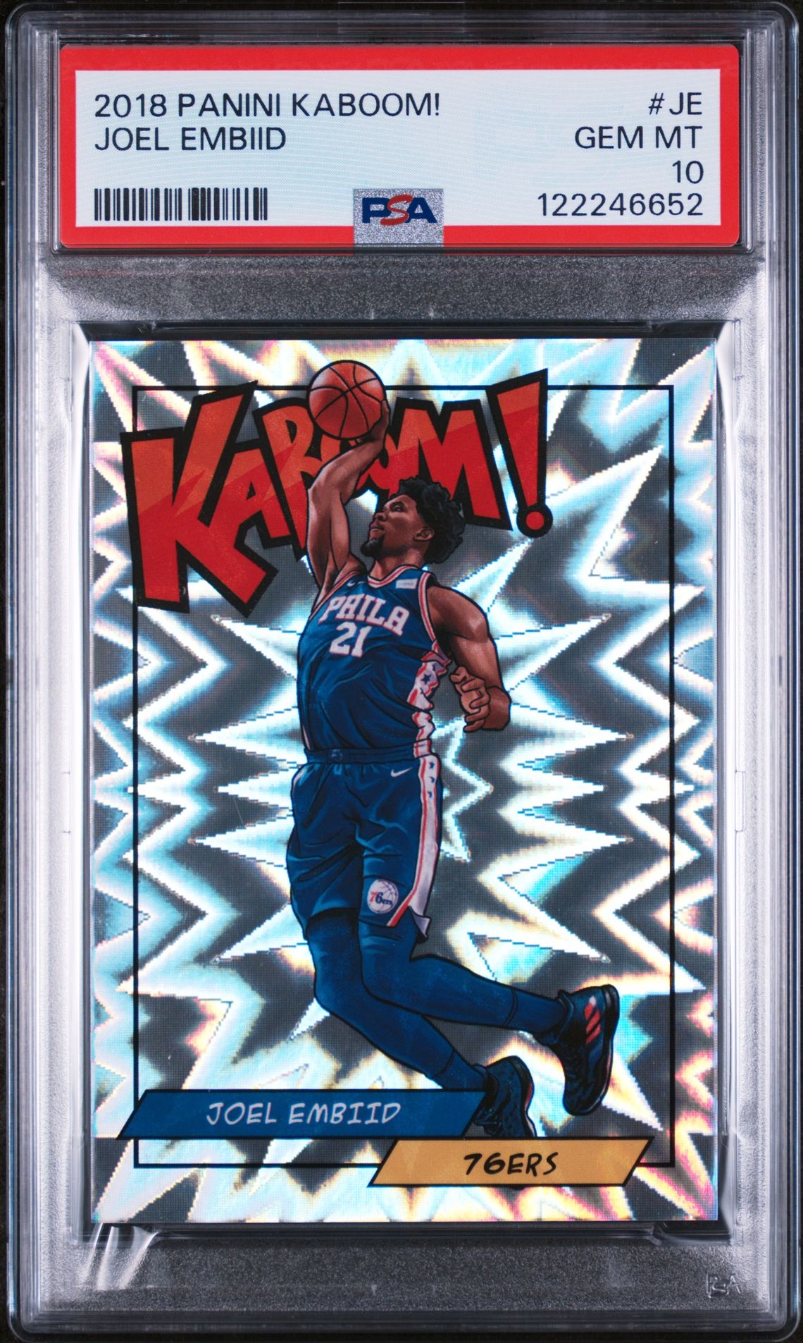 2018 Panini PANINI KABOOM! #JE Joel Embiid front